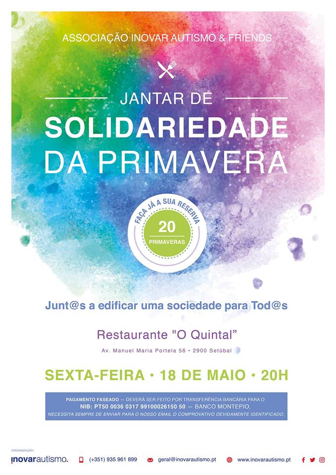 Jantar de Solidariedade da Primavera - Restaurante o Quintal