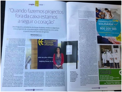 22.02.2021 Inovar Autismo em destaque na Imprensa Escrita