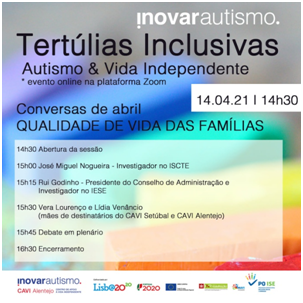14.04.2021  Tertúlia " Qualidade de Vida da Família"