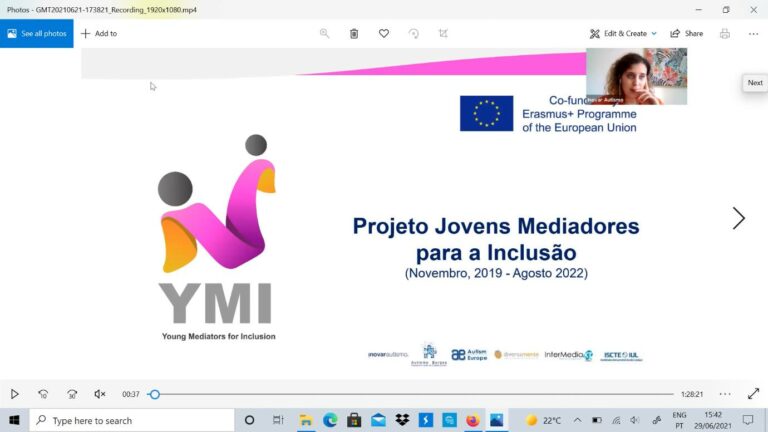 Curso para Técnicos e Técnicas no âmbito do Projeto Erasmus + Jovens Mediadores para a Inclusão