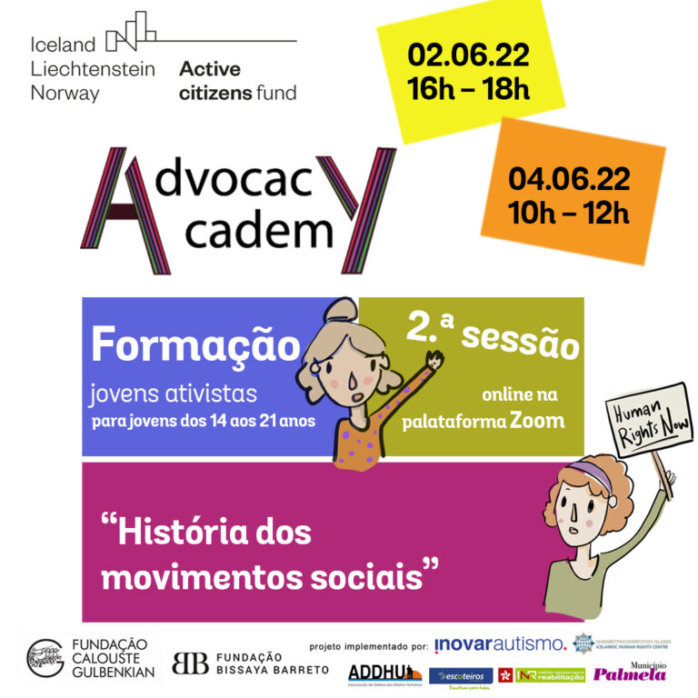 2.ª sessão online do curso para jovens ativistas