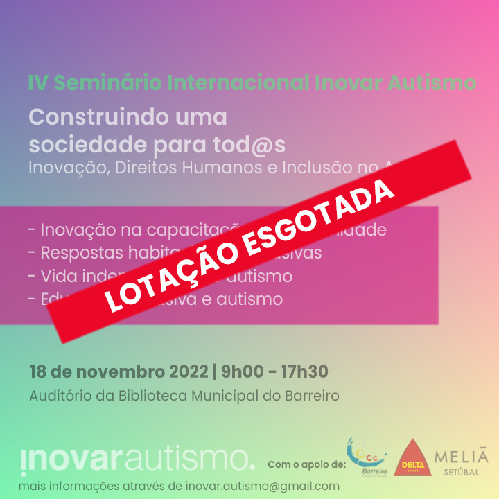 Seminário Internacional com lotação esgotada