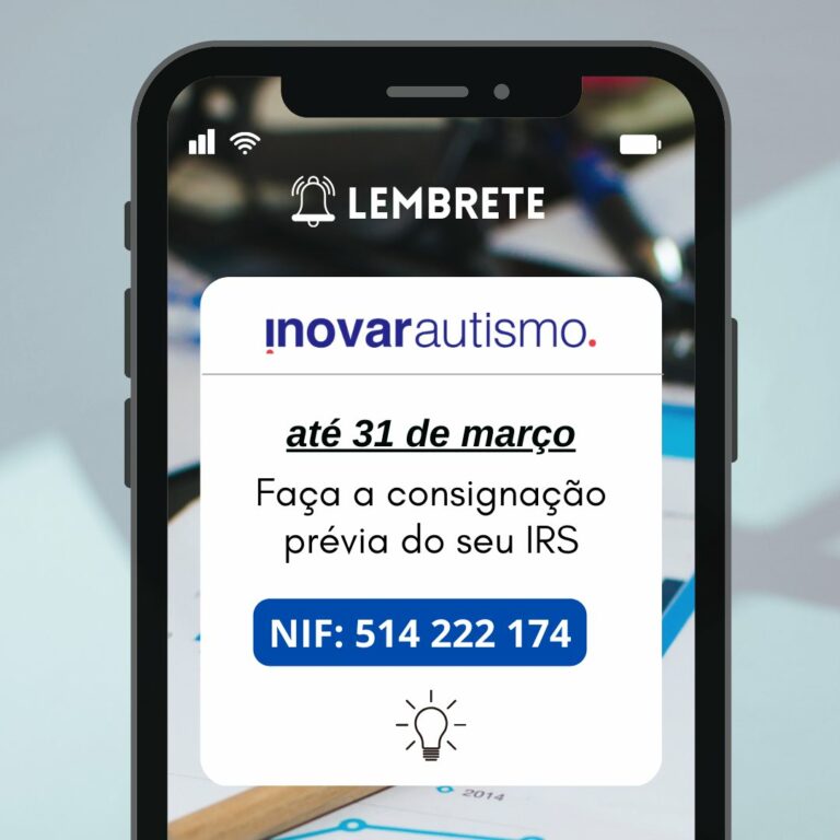 imagem a ilustrar lembrete da consignação do IRS